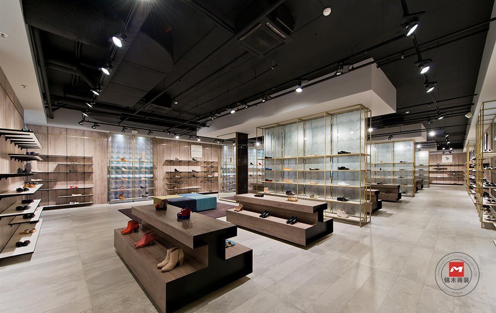 熱風鞋店|新潮流鞋店面裝修設(shè)計效果 - 長沙錦木裝飾工程設(shè)計